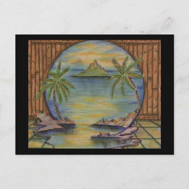 "Coloured Pencil Drawings Postcard (Front)