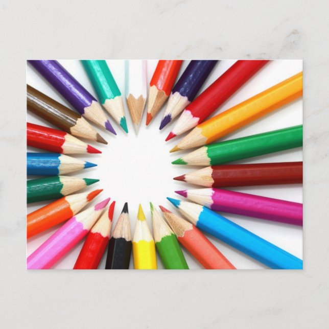 Coloured Pencil Postcard (Front)