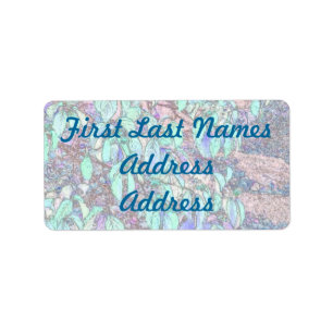 Coloured Pencil Tree Leaves Label