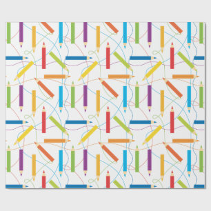 Coloured Pencil Wrapping Paper