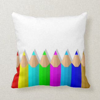 Coloured Pencils American MoJo Pillow