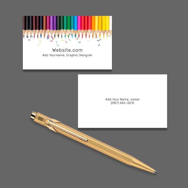 Coloured Pencils and Sprinkles | Artists Business Card (Creator Uploaded)