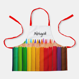Coloured pencils apron