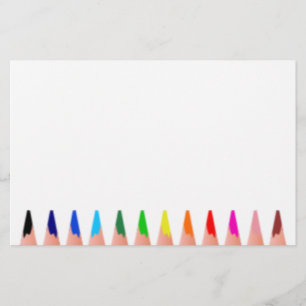 Coloured Pencils Art Stationery (White)