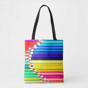 Coloured Pencils, Art Teacher Tote Bag