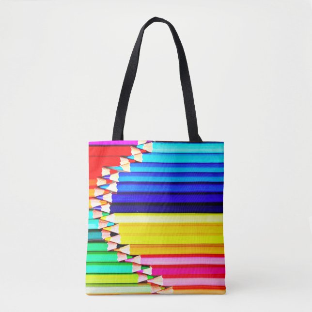Coloured Pencils, Art Teacher  Tote Bag (Front)