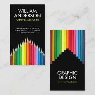 Coloured Pencils Artist Illustrator business card