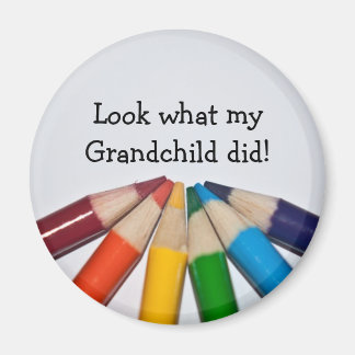 Coloured Pencils Artwork Display Magnet