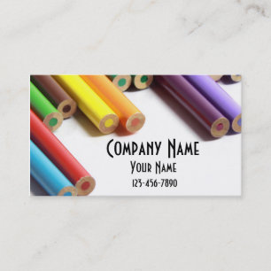Coloured Pencils Business Card