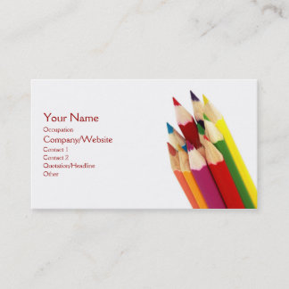 Coloured Pencils Business Card