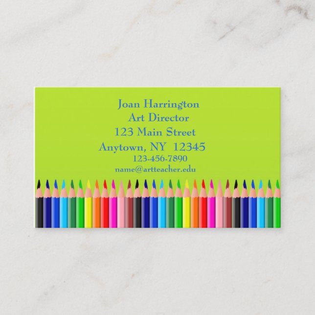 Coloured Pencils Business Card (Front)
