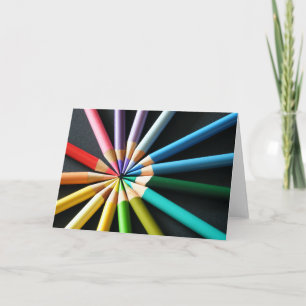 Coloured Pencils - Greeting Card