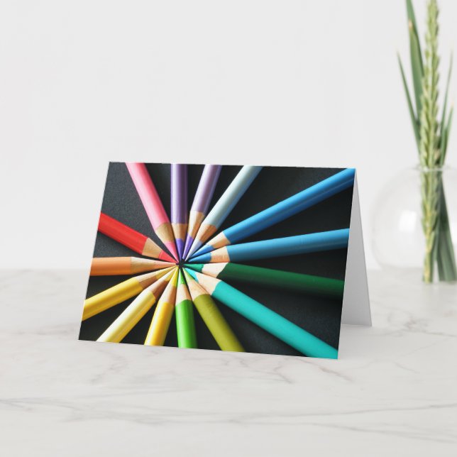 Coloured Pencils - Greeting Card (Front)
