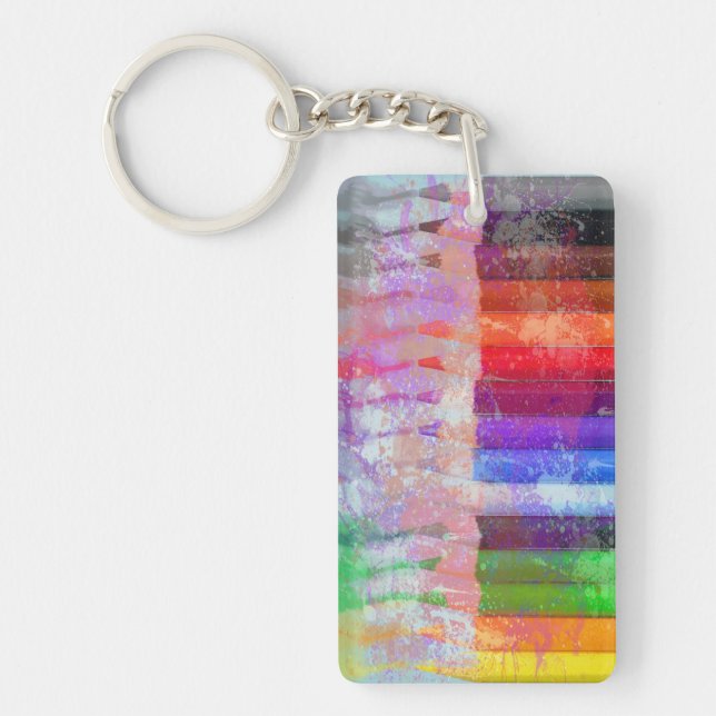 Coloured Pencils Key Ring (Front)