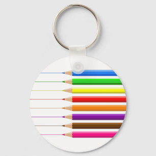 Coloured Pencils Key Ring