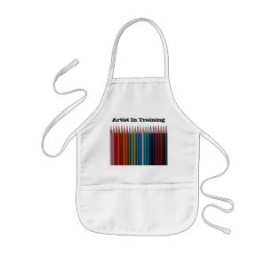 Coloured Pencils Kids Artist Apron