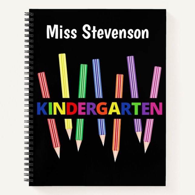 Coloured Pencils Kindergarten Notebook (Front)