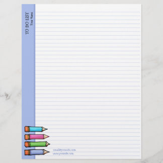 Coloured Pencils lavender To Do List