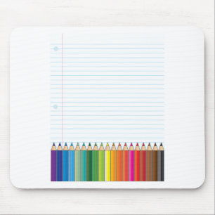 Coloured Pencils Mouse Mat