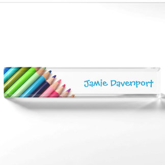 Coloured Pencils Nameplate