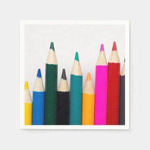 Coloured Pencils Napkin