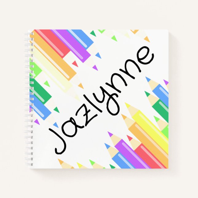 Coloured Pencils Notebook (Front)