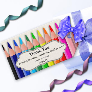 Coloured Pencils Teacher Appreciation Gift Tags