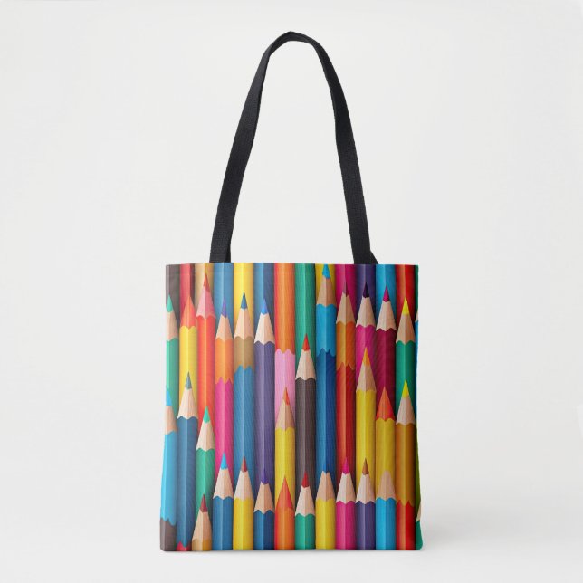 Coloured Pencils Tote Bag (Front)