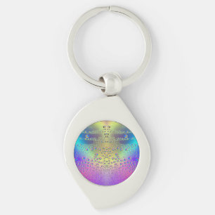 Coloured Rain Drops Key Ring