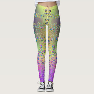 Coloured Rain Drops Leggings