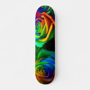 Coloured Roses Skateboard