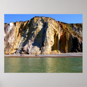Coloured sands of Alum Bay Poster