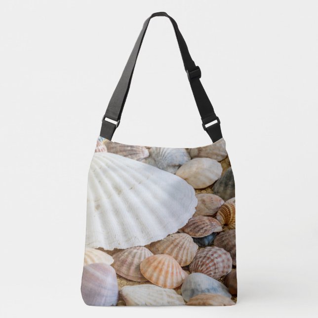 Coloured Sea Shells  Crossbody Bag (Front)