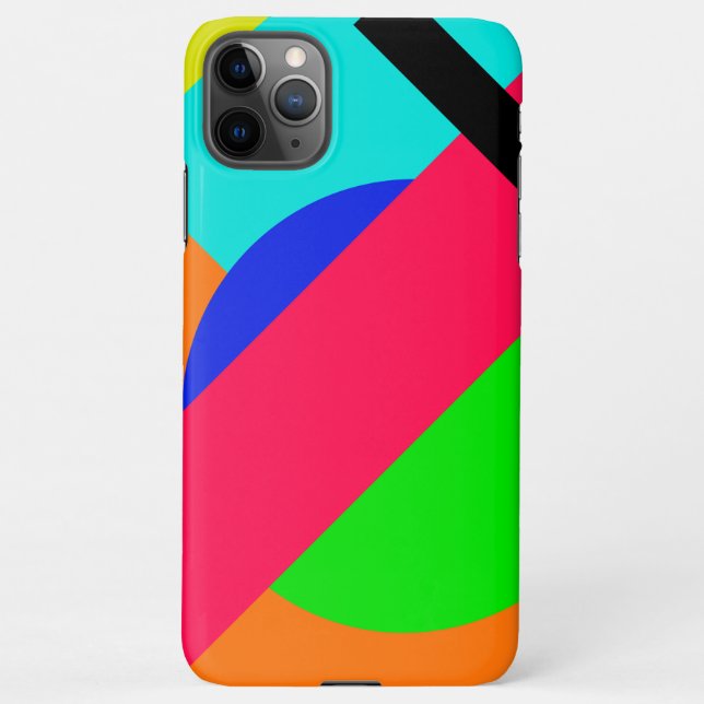 Coloured shapes iPhone case (Back)