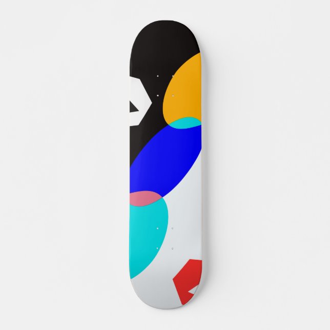 Coloured shapes skateboard (Front)