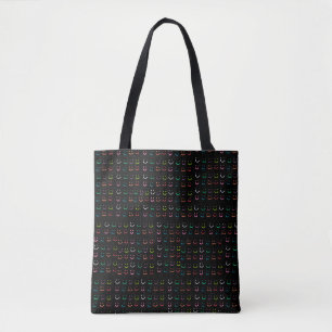 Coloured smiles tote bag
