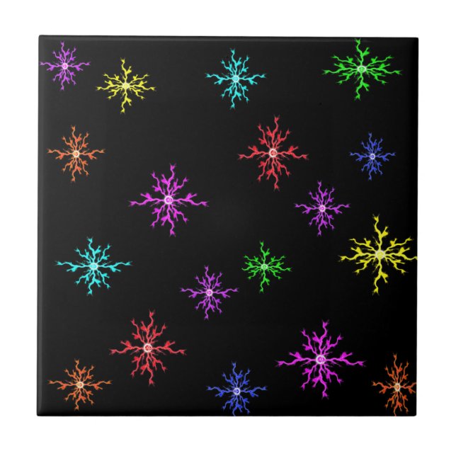 coloured Sparks Lightning Tile (Front)