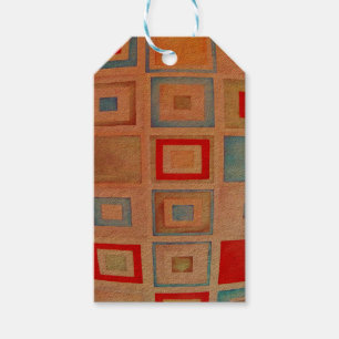 Coloured squares gift tags