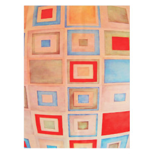 Coloured squares tablecloth