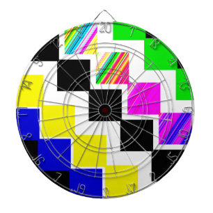 Coloured stairs dartboard