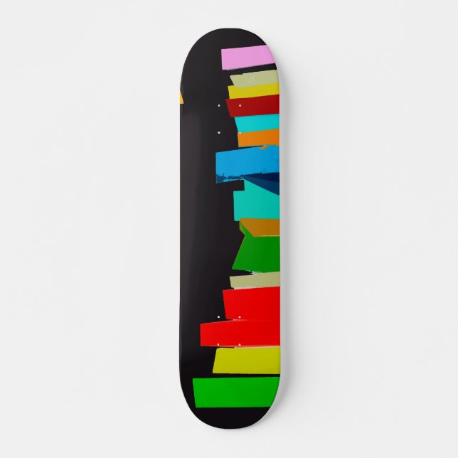Coloured stairs skateboard (Front)