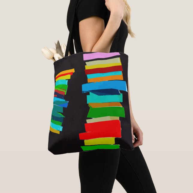 Coloured stairs tote bag (Close Up)