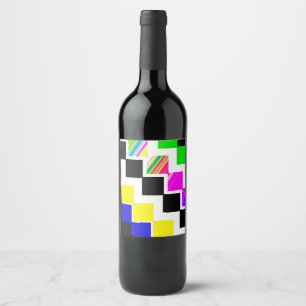 Coloured stairs wine label