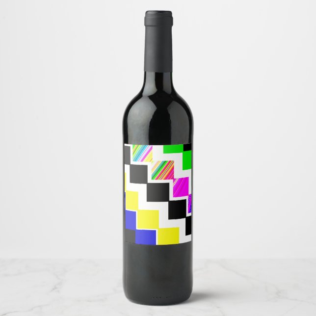Coloured stairs wine label (Front)