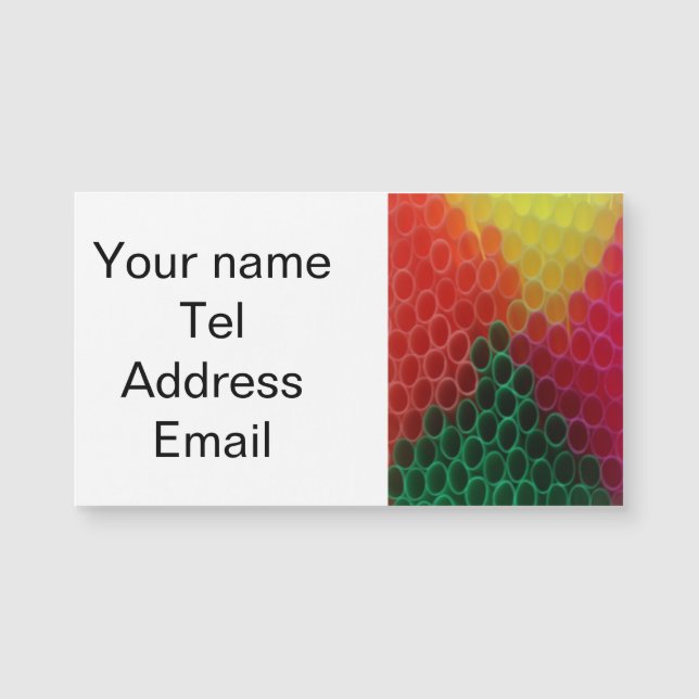 Coloured Straws (Front)