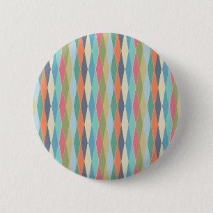 Coloured stripes. 6 cm round badge