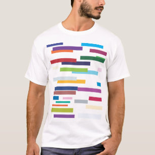 Coloured Stripes Adult Tee Shirt
