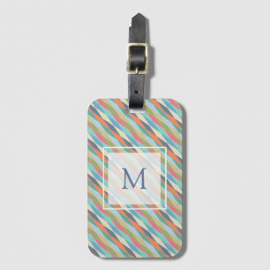 Coloured stripes. luggage tag