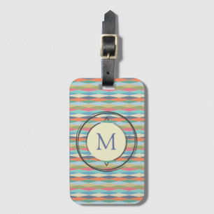 Coloured stripes. luggage tag