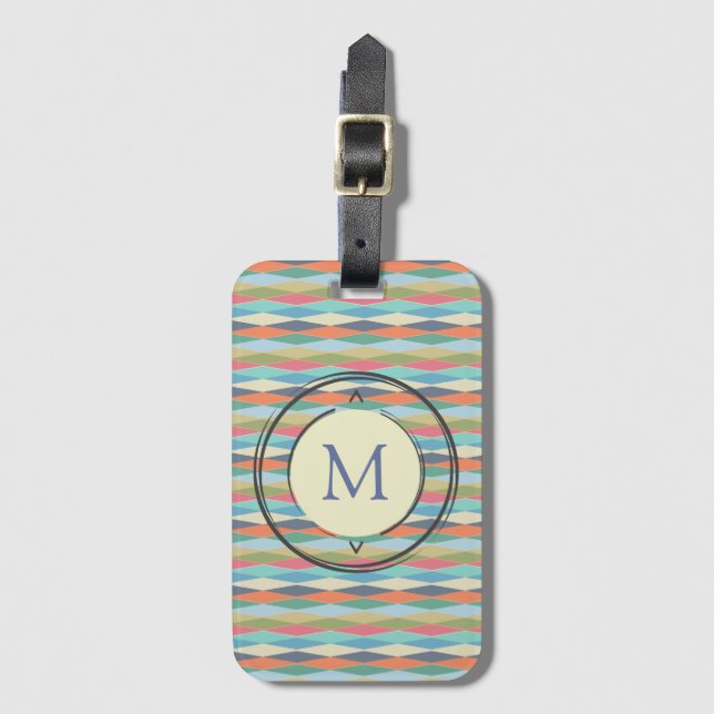 Coloured stripes. luggage tag (Front Vertical)